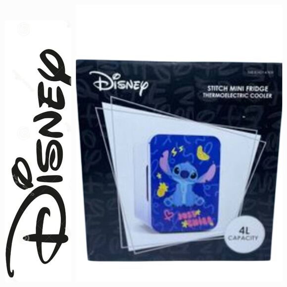 Disney Stitch 4L Capacity Mini Fridge - Picture 1 of 9
